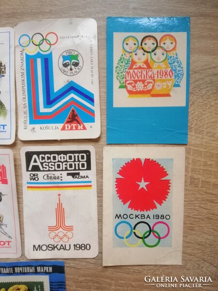 Aeroflot and the Olympics 1979 12 pcs. Soviet card calendar