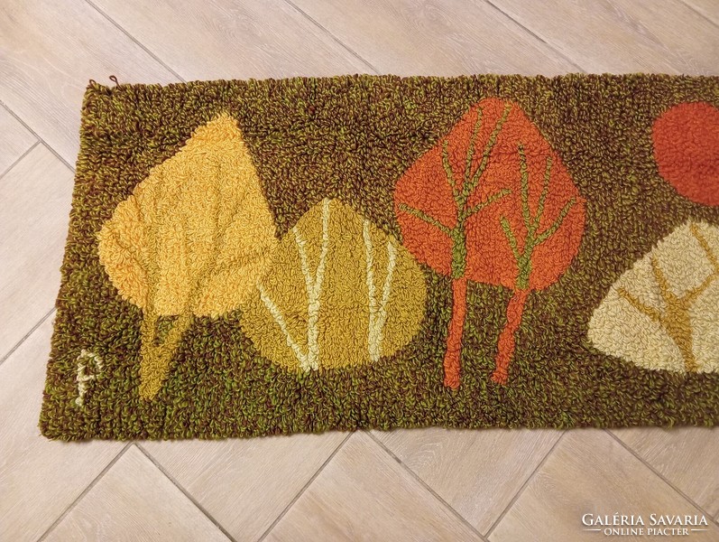 Retro Hungarian carpet. Upholstery, textile.