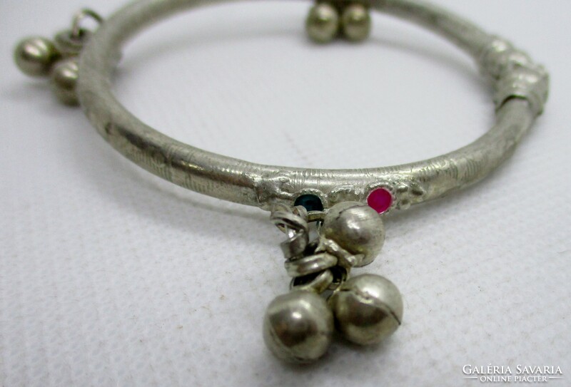 Special old belly dance rattle / silver bracelet