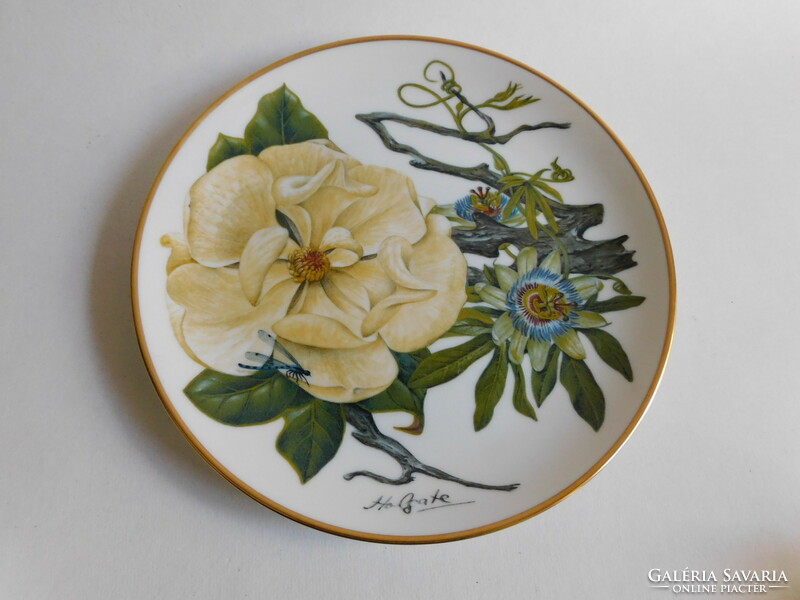 Vadvirágok (passiflora, kamélia) - Mississippi-delta - Franklin porcelán