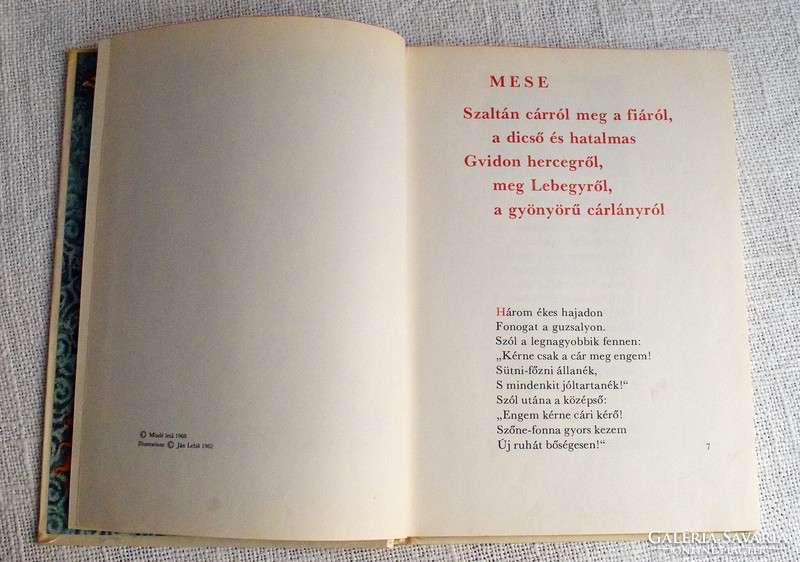 Mesék , A. S. Puskin , mesekönyv , Mladé letá 1968