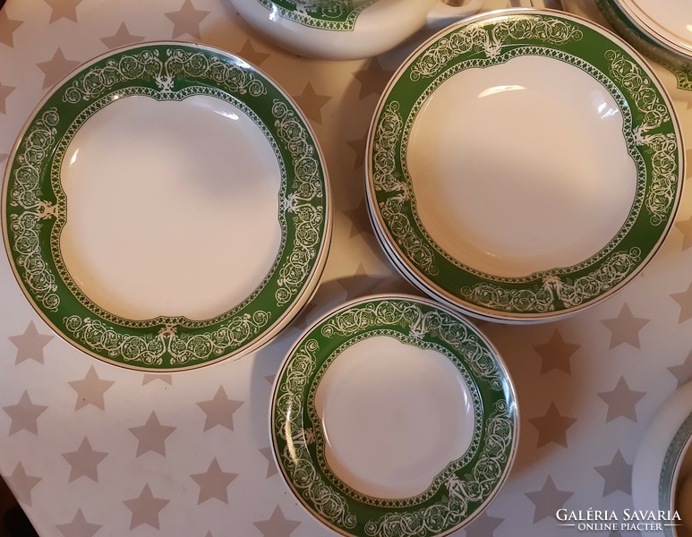 Hollóházi étkészlet - 6 személyes porcelán étkészlet Tokaj mintás dekorral