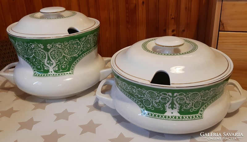 Hollóházi étkészlet - 6 személyes porcelán étkészlet Tokaj mintás dekorral