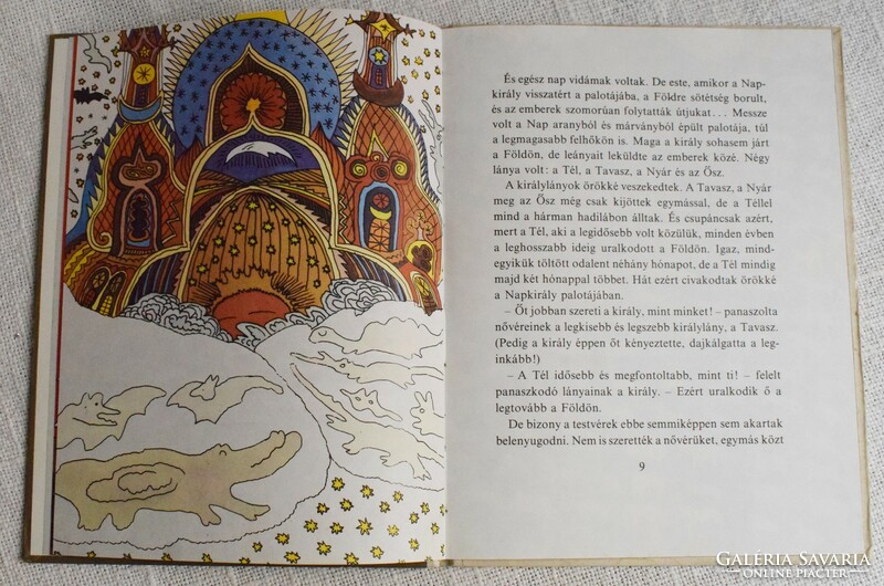 Mese a napkirályról és a négy leányáról , Helena Bobinska , Migray Emőd mesekönyv , Nasza K. 1977