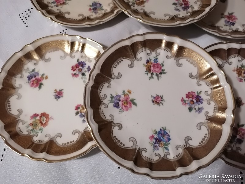 Beautiful richly gilded cake plates