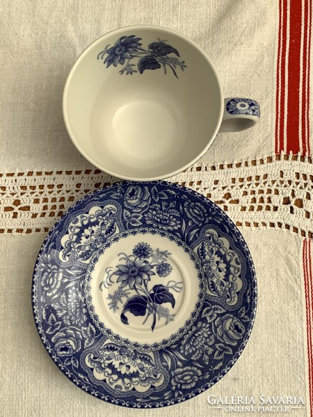 The Spode Blue Room Collection ‘Floral’ teás csésze + csészealj (1970–80)