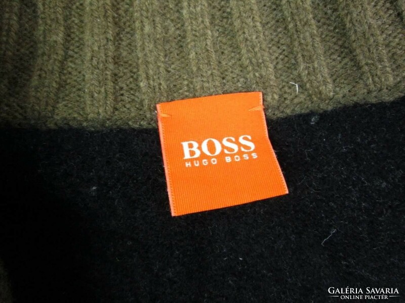 Original hugo boss (teen) long-sleeved elastic wool sweater cardigan