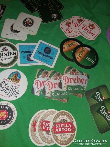 Retro paper cardboard different beer coasters pack many - many 45 pieces in one according to the pictures