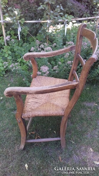 Antik ritka ácsolt karfás szék