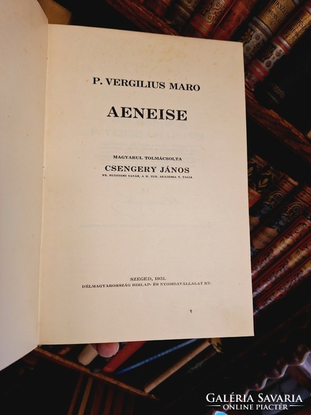 1931-Szeged- 100 copies of extremely unique numbered-subscription bibliophile rarity! Virgil: Aeneid