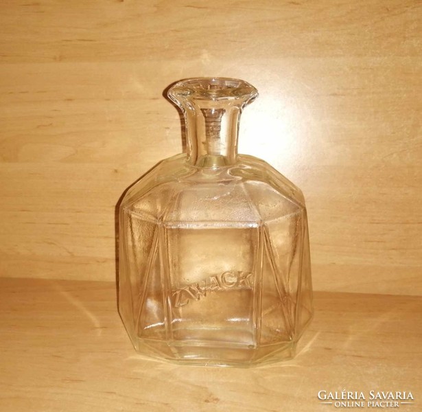 Régi ZWACK üveg palack - 18.5 cm magas (36/d)