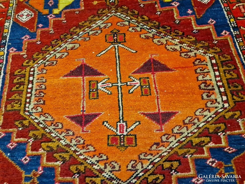 Special size! Hamadan Motif 133x295 Hand Knotted Kurdish Wool Persian Rug bfz533