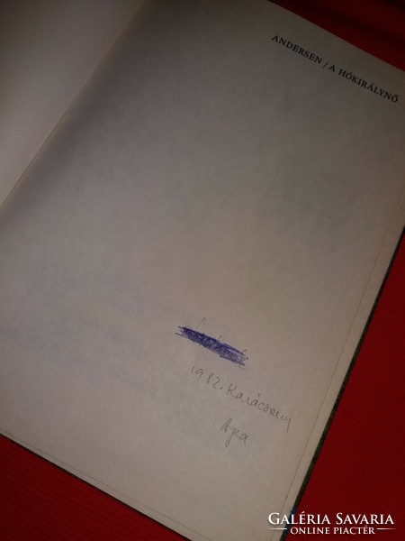 1982 H. C. Andersen: A hókirálynő képes mese könyv a képek szerint MÓRA