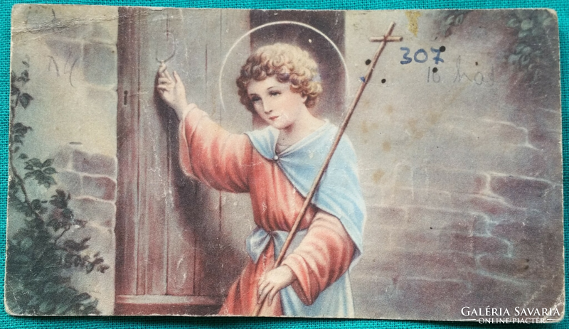 Old prayer picture, prayer sheet for prayer book