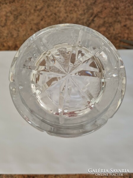 1 wonderful Czech crystal vase, 20 cm high, flawless