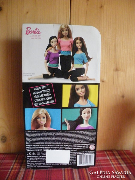 Barbie legelső kiadású, hajlékony jógababa﻿ bontatlan- 2015 - Mozgásra tervezve