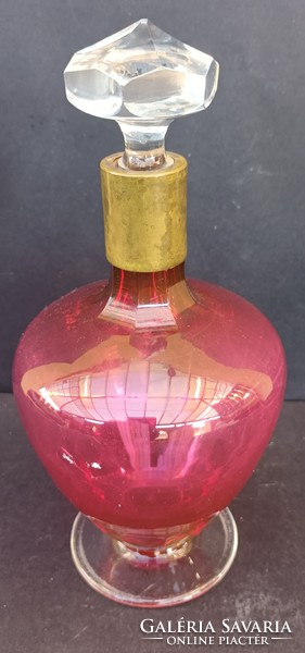 Bieder liquor bottle with bronze neck
