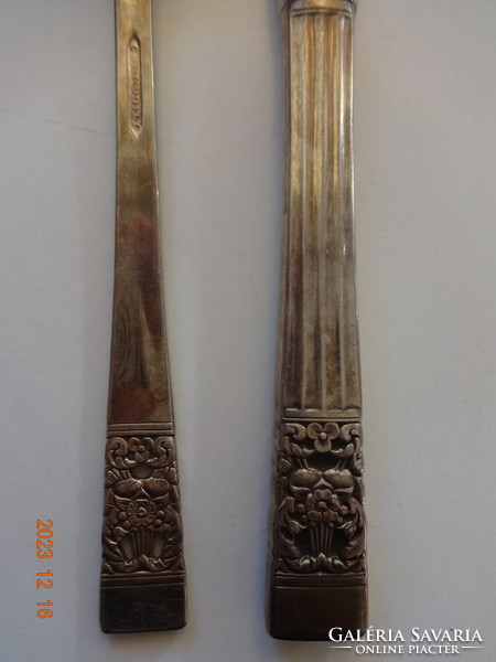 Antik ONEIDA ezüstözött koronázási (CORONATION Community) evőeszköz, 12 db (6 db villa és 6 db kés)
