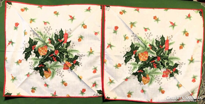 Textil szalvéta karácsonyi mintával