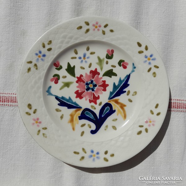 Brüder willner teplicz (1880-1890) porcelain faience wall decorative plates, 19cm