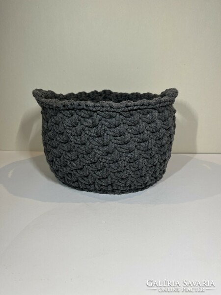 Basket with crocheted ears