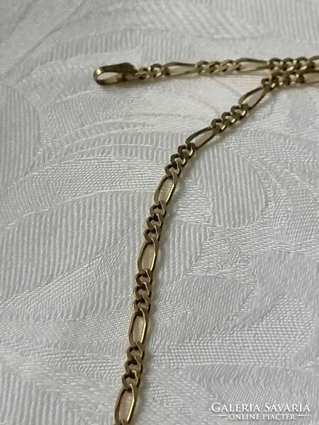 14K gold necklace with figaro pattern 56 cm 5.7 gr