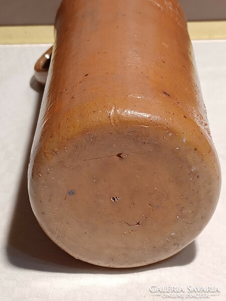 Old German distillate ceramic mineral water bottle