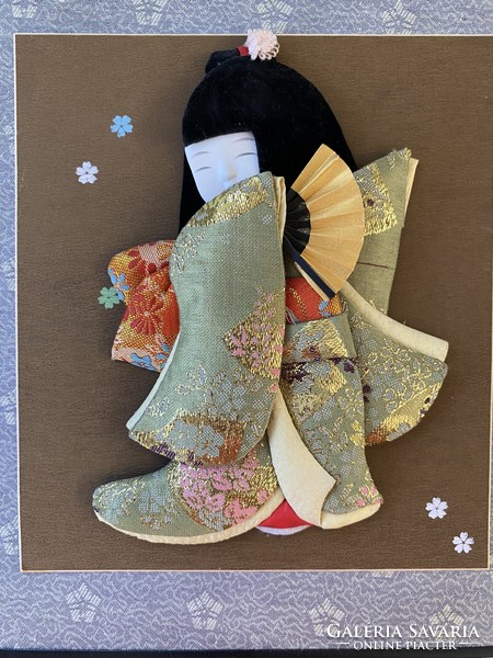 3D Japán kimonós kislány