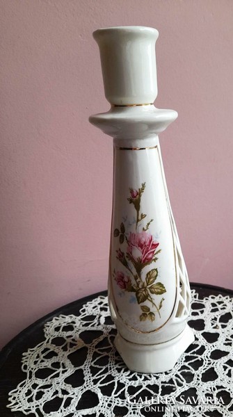 Candle holder decorative openwork German porcelain.