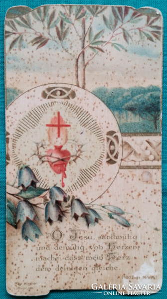 Antique holy image, prayer card, memory card for prayer book