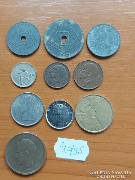 Belgium mixed coins 10 pcs s10/55#