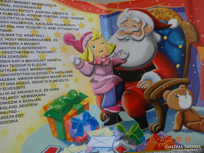 A karácsonyi kismackó - kemény lapos mesekönyv szép illusztrációkkal