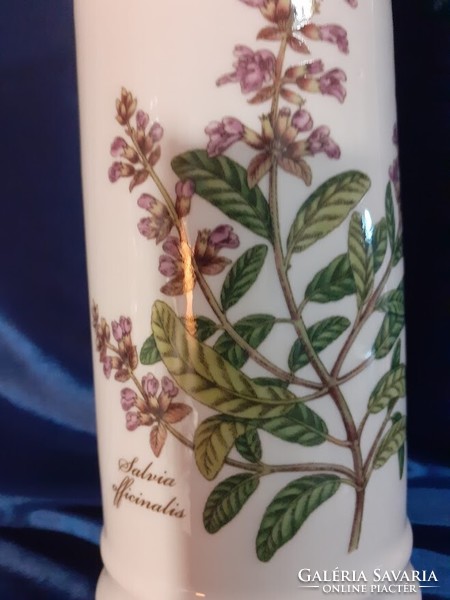 Porcelán patikaedény Orvosi zsálya (Salvia officinalis)