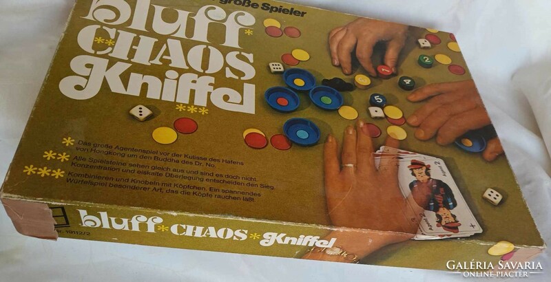 Bluff Chaos Kniffel - Gesellschaftsspiel - társasjáték