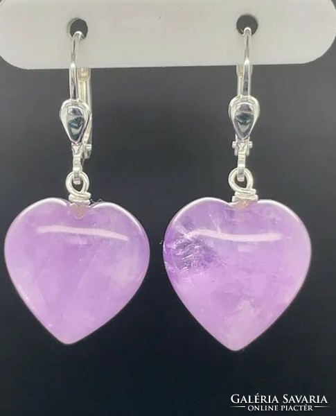 Special milky kunzite gemstone earrings, 925 silver - handcrafted jewelry