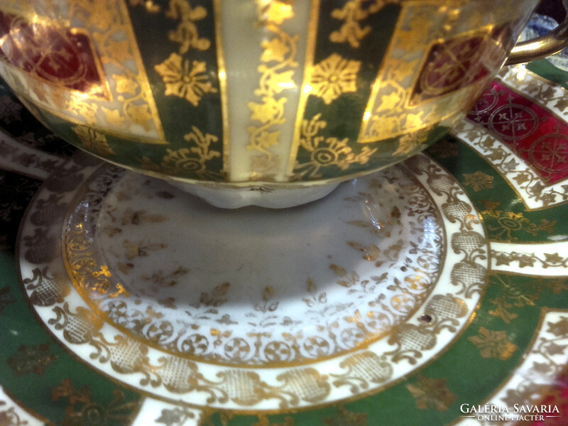 Mz Austria - 1890's - wonderful and huge tea cup and saucer - art&decoration