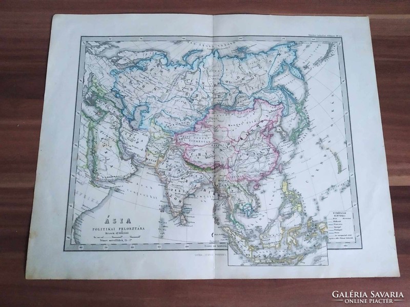Stieler's School Atlas, Political Division of Asia (1878)