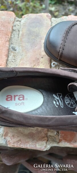Ara soft brown split leather shoes