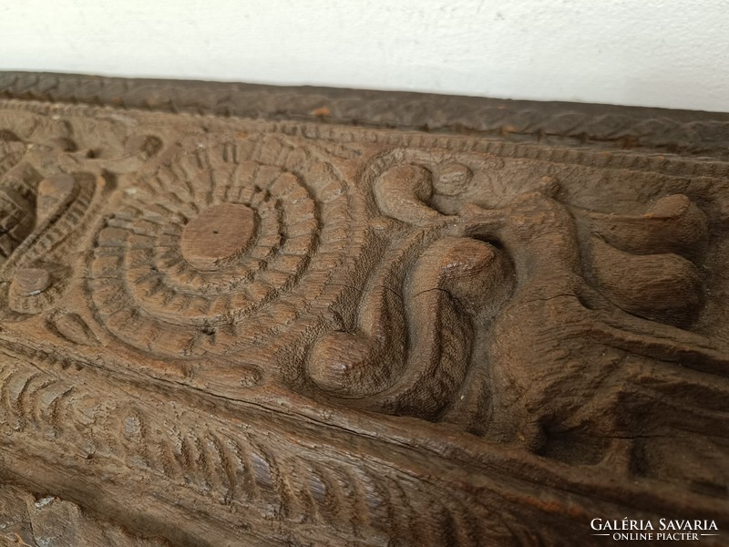 Antique indian carved wooden building ornament gujarat settlement india peacock motif 462 8201