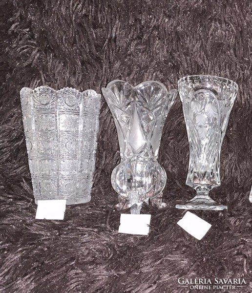Medium/small crystal vases in perfect condition