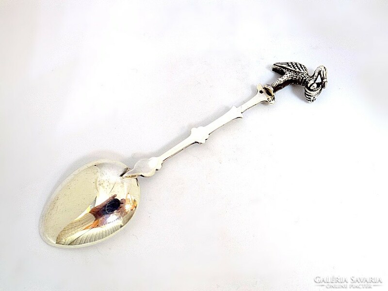 Silver stork teaspoon (zal-ag119202)