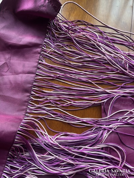 4 purple, pink cord curtains 245 cm high, 90 cm wide / pc