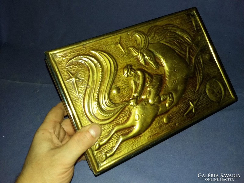 Beautiful fairy tale sun moon paripa copper scene relief industrial artist box 27x 6.5 x17 cm according to the pictures