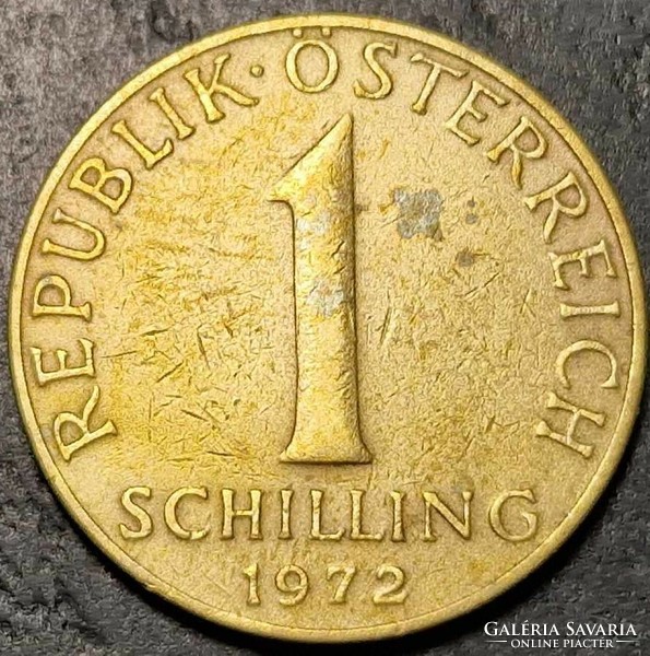 1 schilling, Ausztria, 1972.