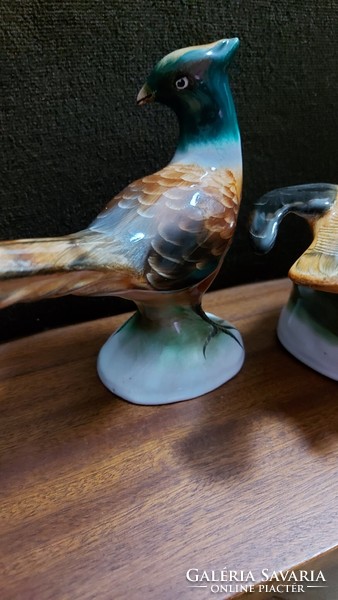 Bodrogkeresztúri porcelán madarak fácán vadkacsák rigók