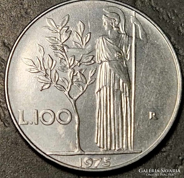 100 Lira, Olaszország, 1975.