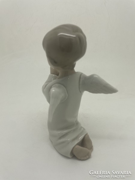 Lladro spanyol porcelán imádkozó angyal 13cm