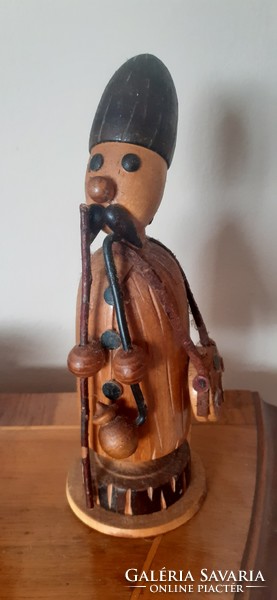 Shepherd boy, old carved from wood