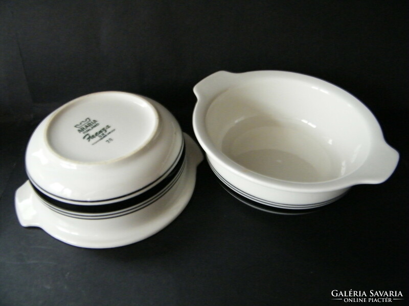 Vintage Finnish Arabia faenza small porcelain bowls 2 pcs