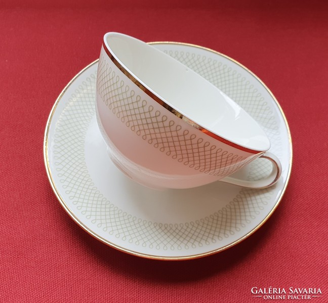 Seltmann Weiden Ingrid Bavaria német porcelán kávés teás szett csésze csészealj tányér